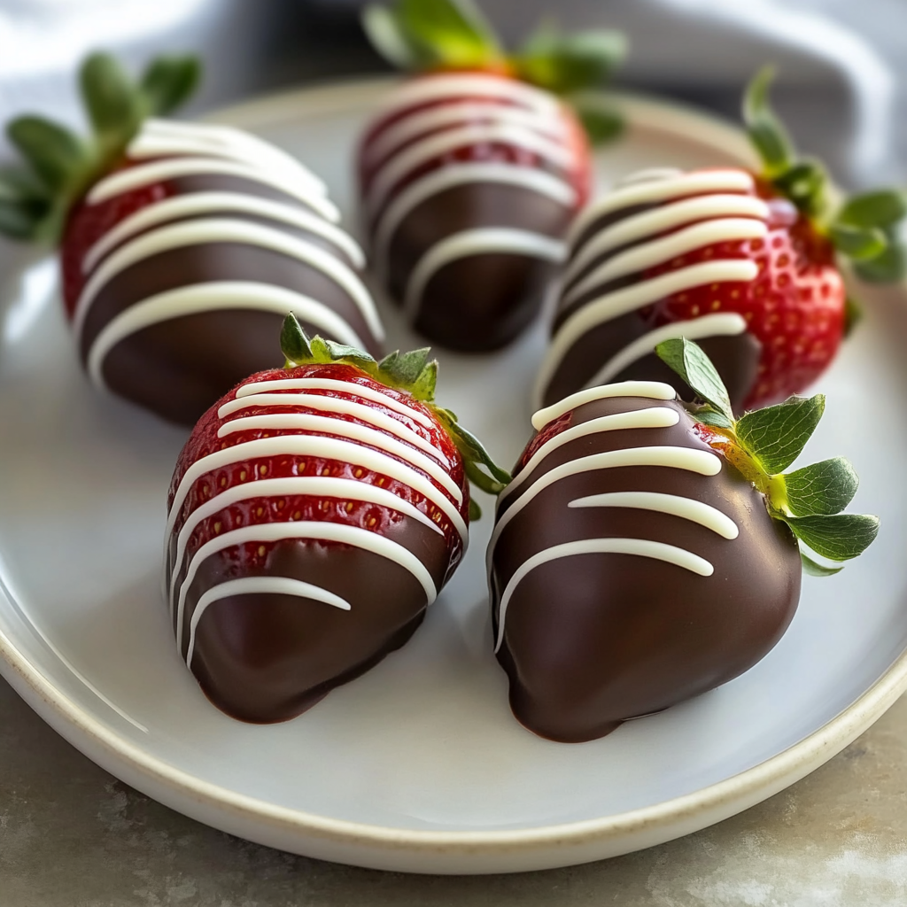 Recipe preparation for Homemade Chocolate-Covered Strawberries