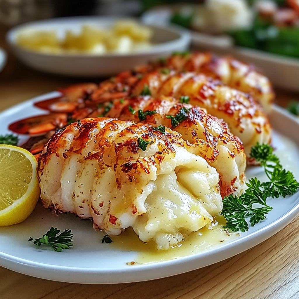Recipe preparation for Garlic Butter Lobster Tail