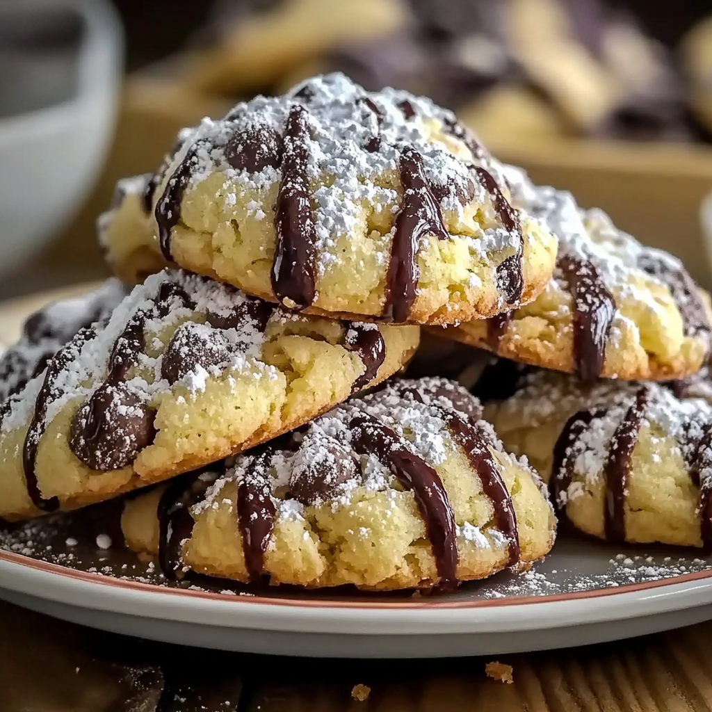 Recipe preparation for Cannoli Cookies