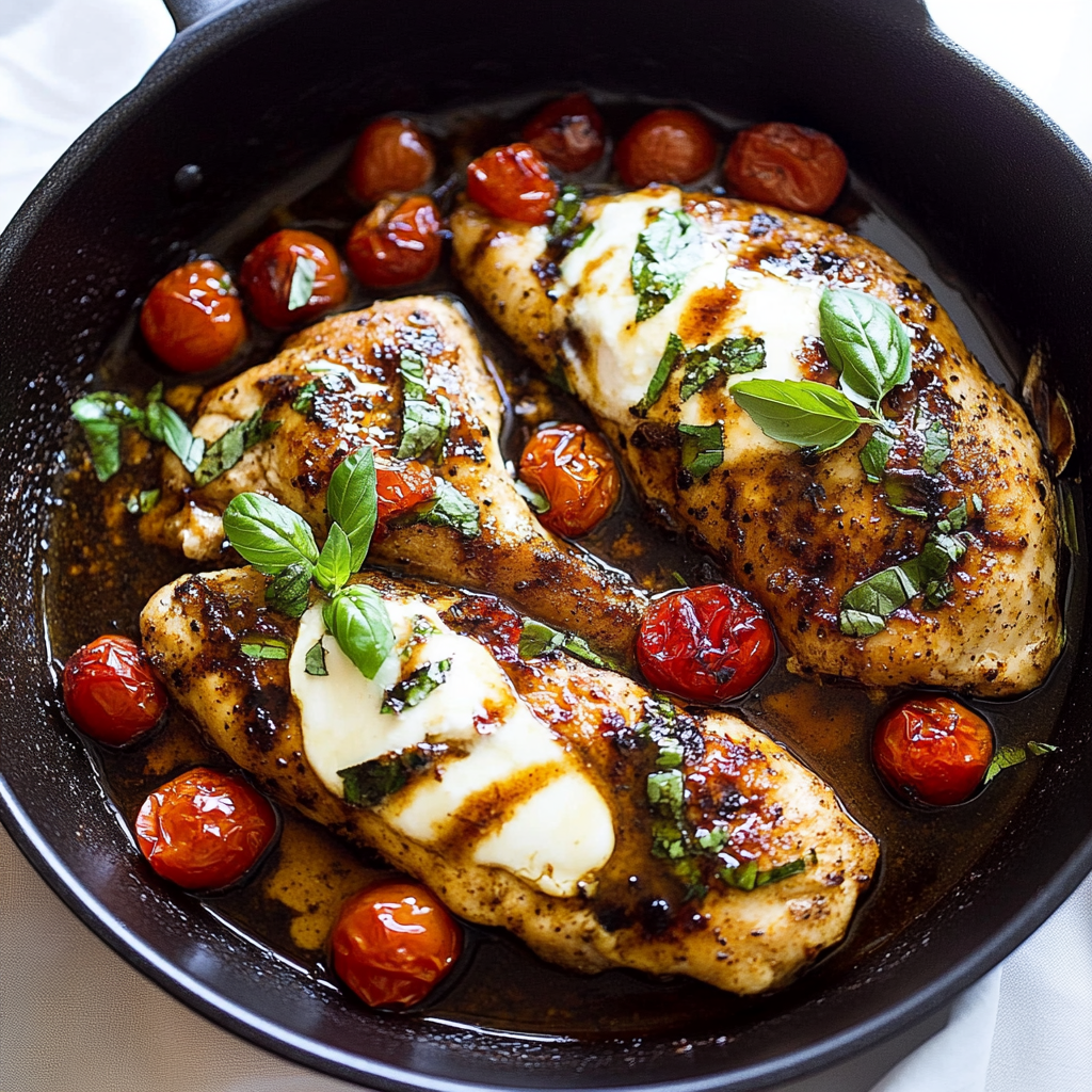 Recipe preparation for One Pan Balsamic Chicken