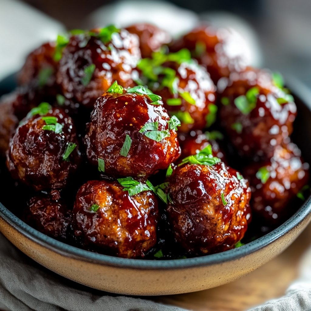 Recipe preparation for Honey-garlic Bbq Crockpot Meatballs