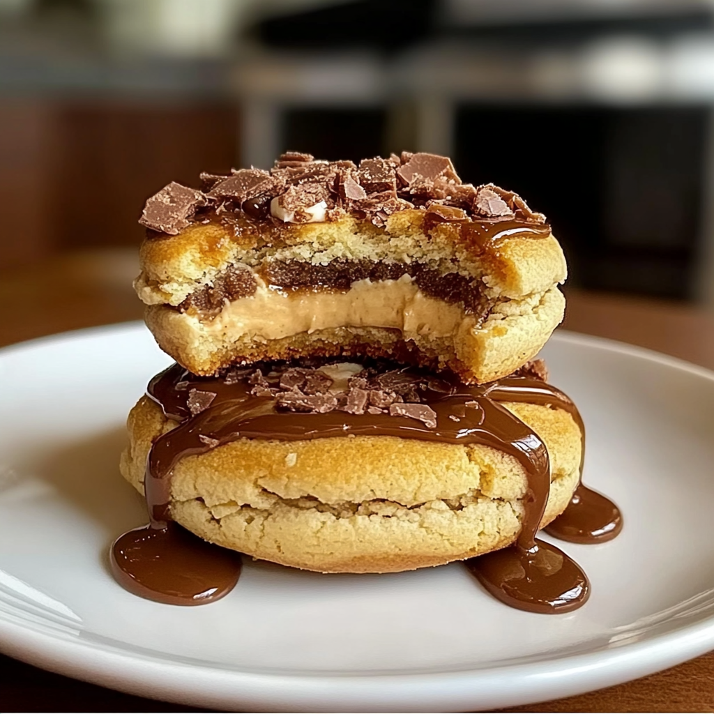 Recipe preparation for Caramel Cheesecake Cookies