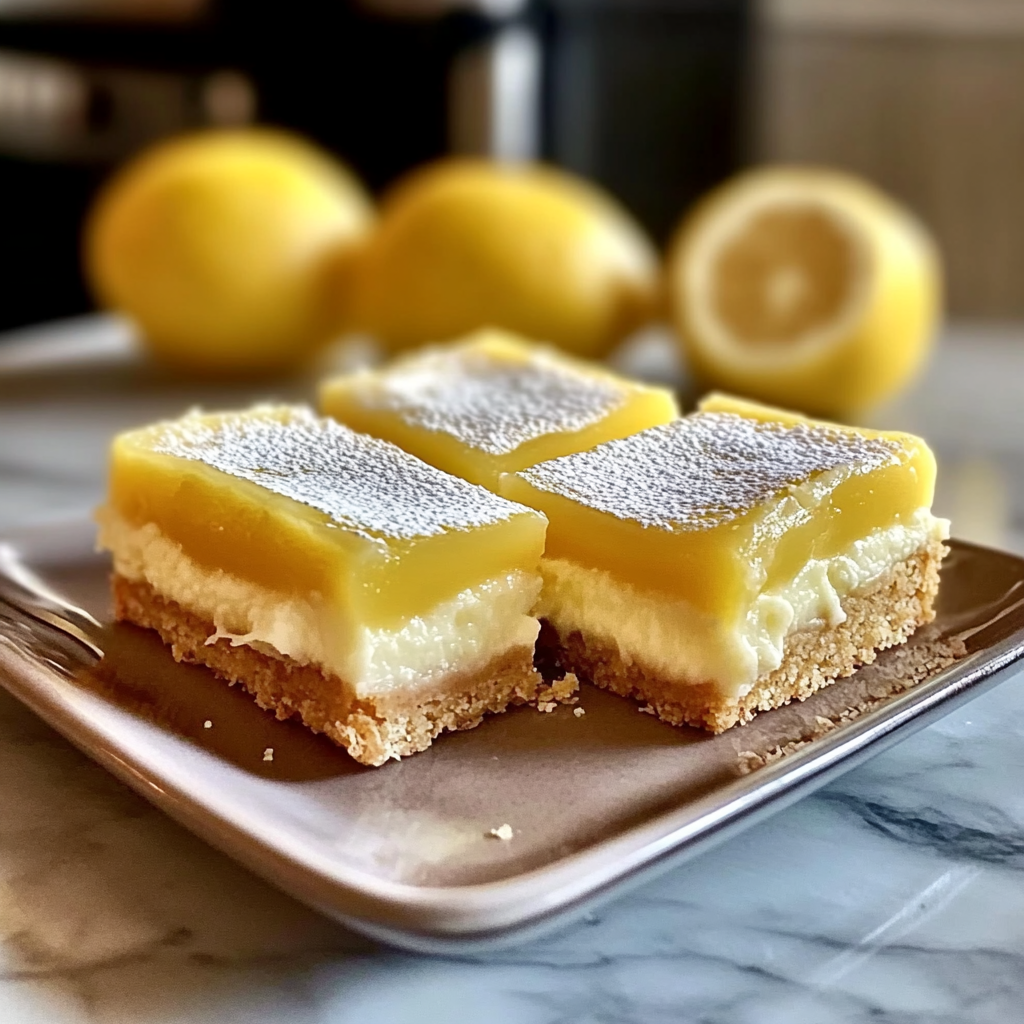 Recipe preparation for Lemon Cream Cheese Bars