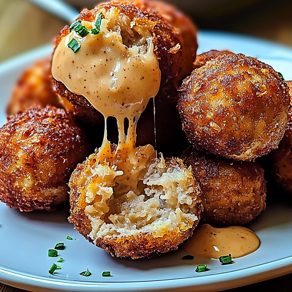 Recipe preparation for Reuben Balls with Spicy Thousand Island Dipping Sauce