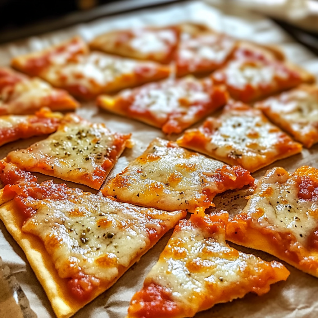 Recipe preparation for Crispy Pizza Chips