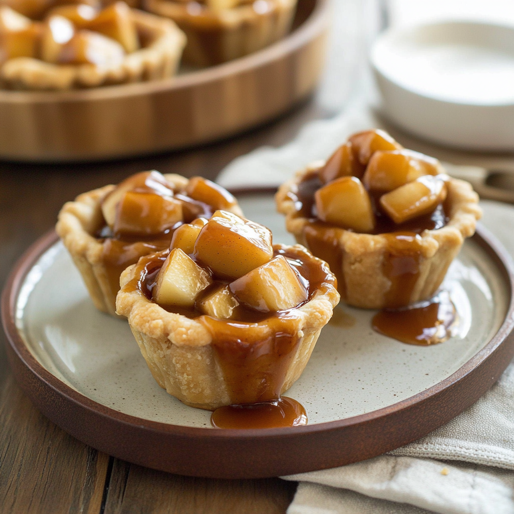 Recipe preparation for Caramel Apple Pie Cups