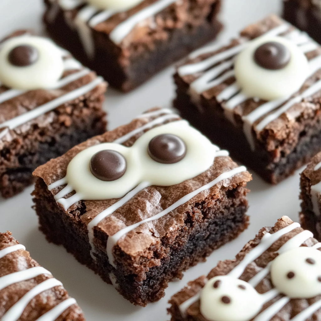 Recipe preparation for Mummy Brownies