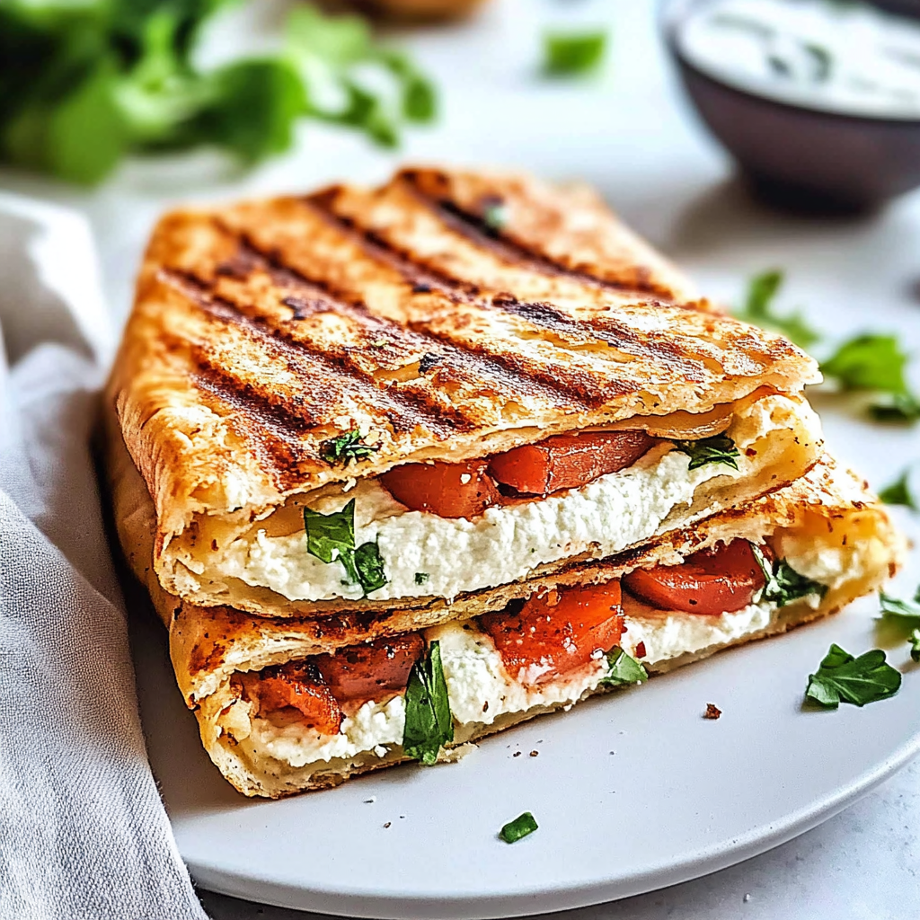 Recipe preparation for Cottage Cheese Wraps