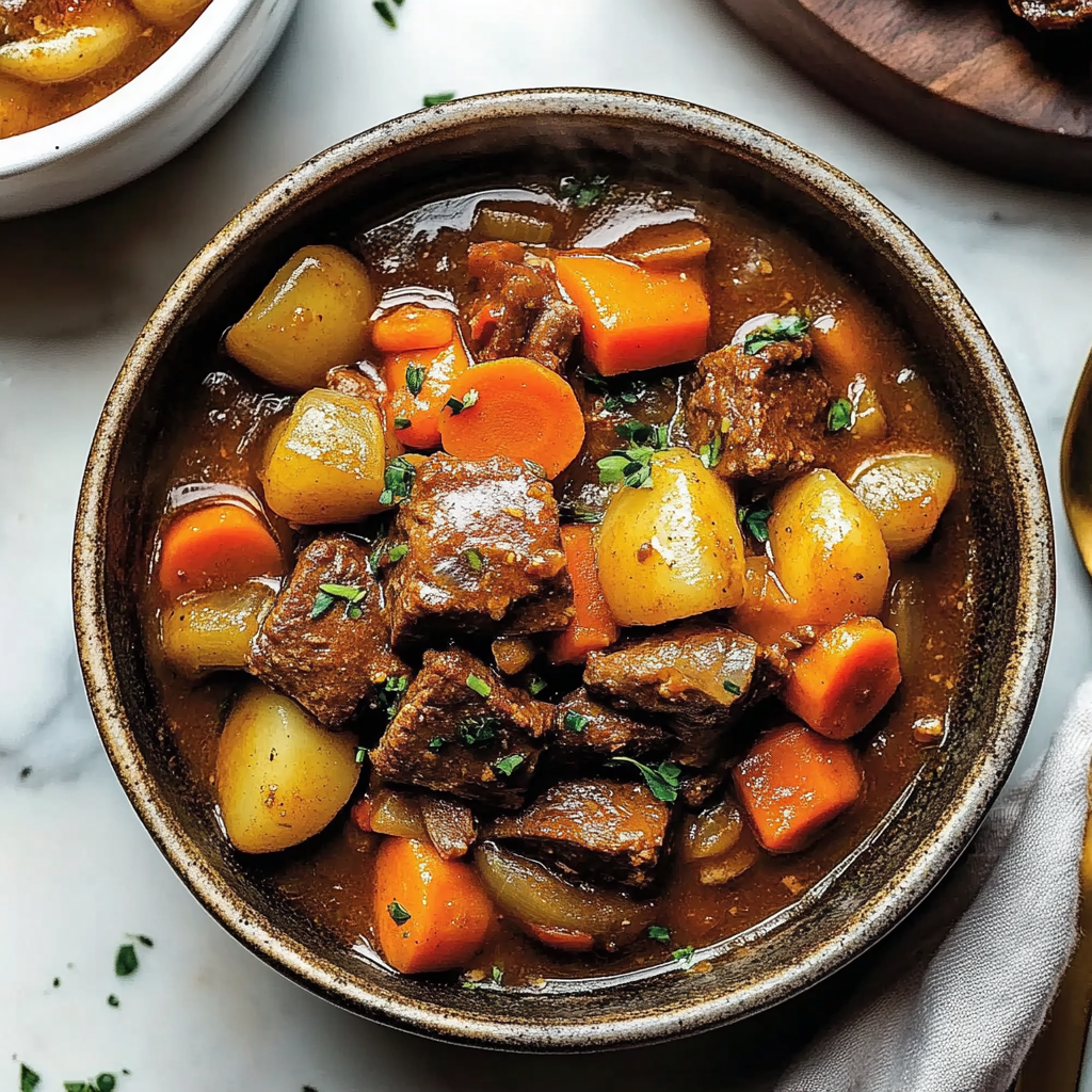 Recipe preparation for Old-Fashioned Beef Stew