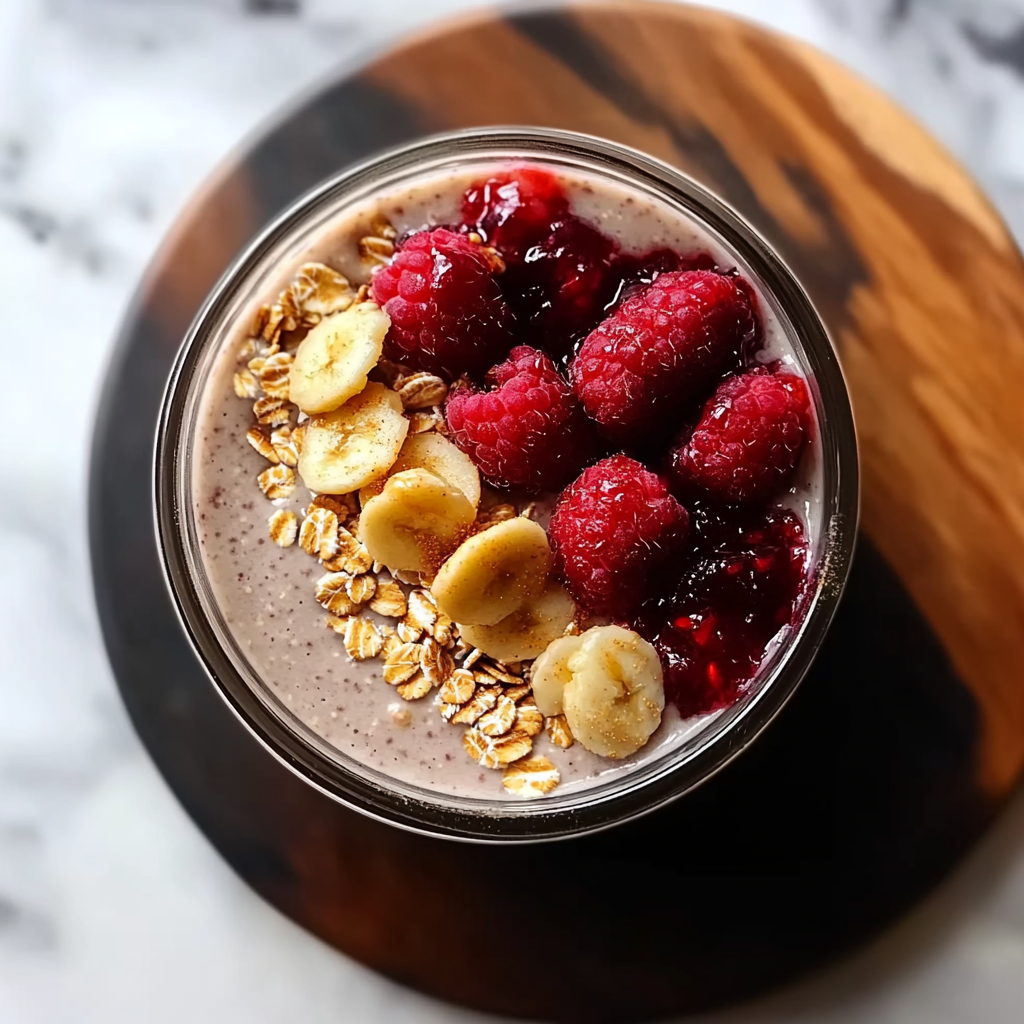 Recipe preparation for Peanut Butter and Jam Overnight Oats: A Nostalgic and Nutritious Make-Ahead Breakfast