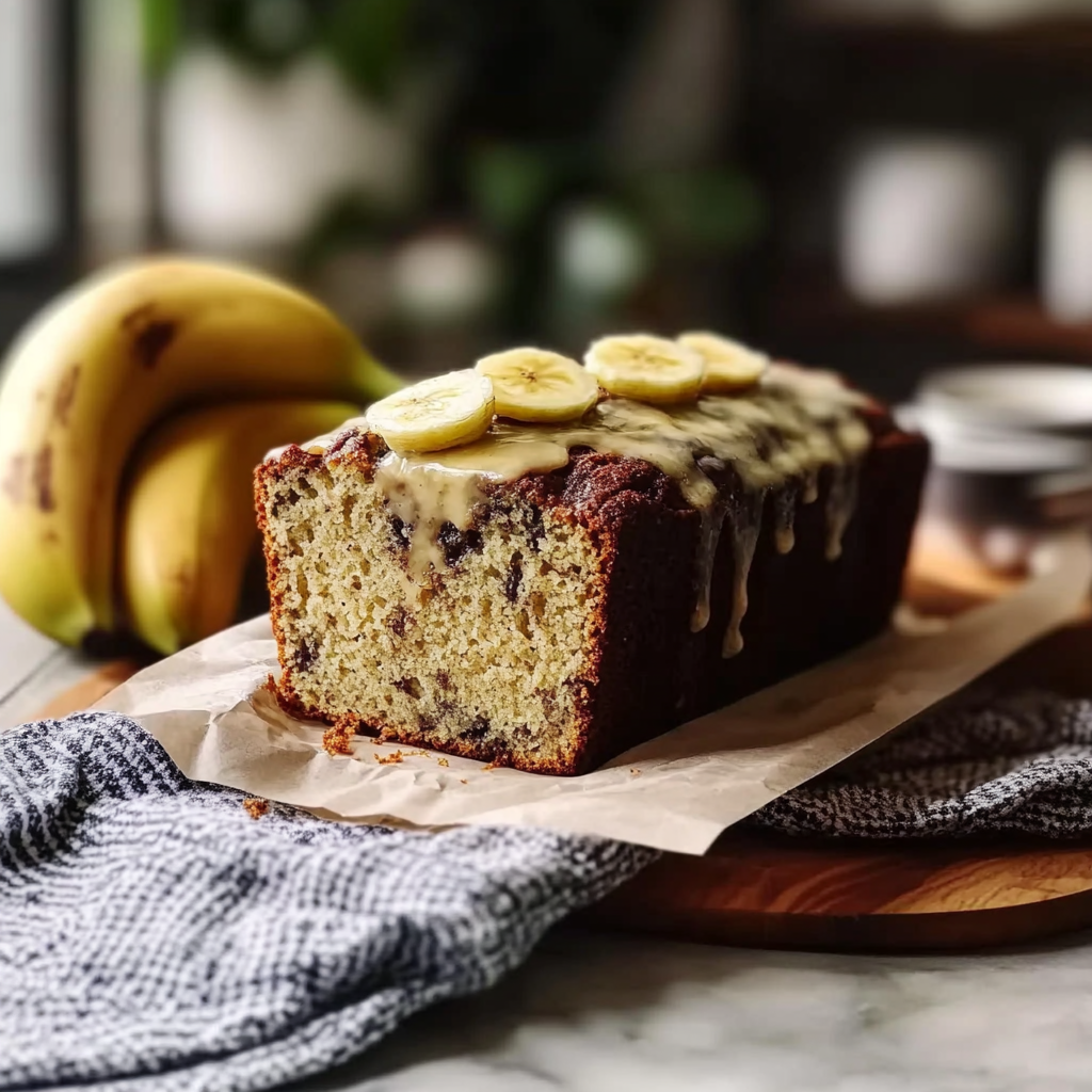 Recipe preparation for Old-Fashioned Banana Bread
