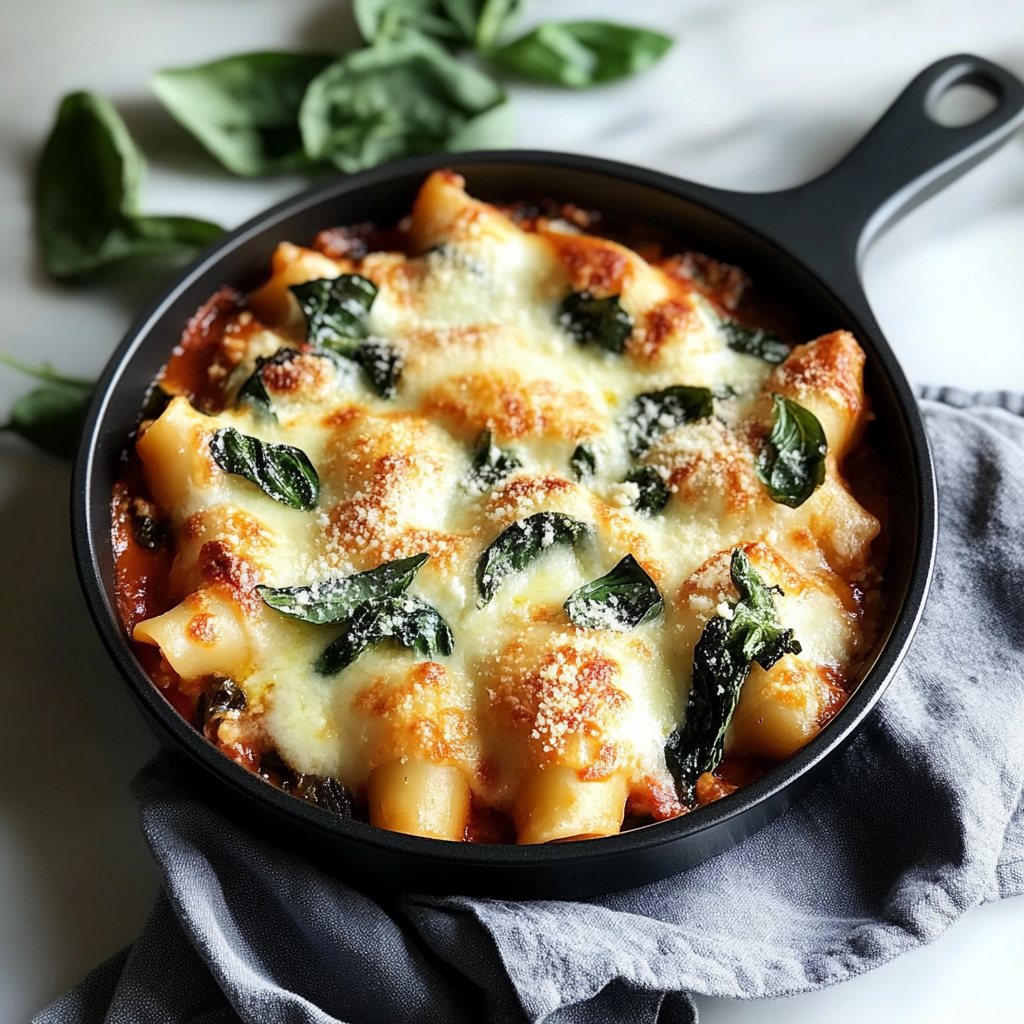 Recipe preparation for Spinach and Rillcotta Stuffed Shes