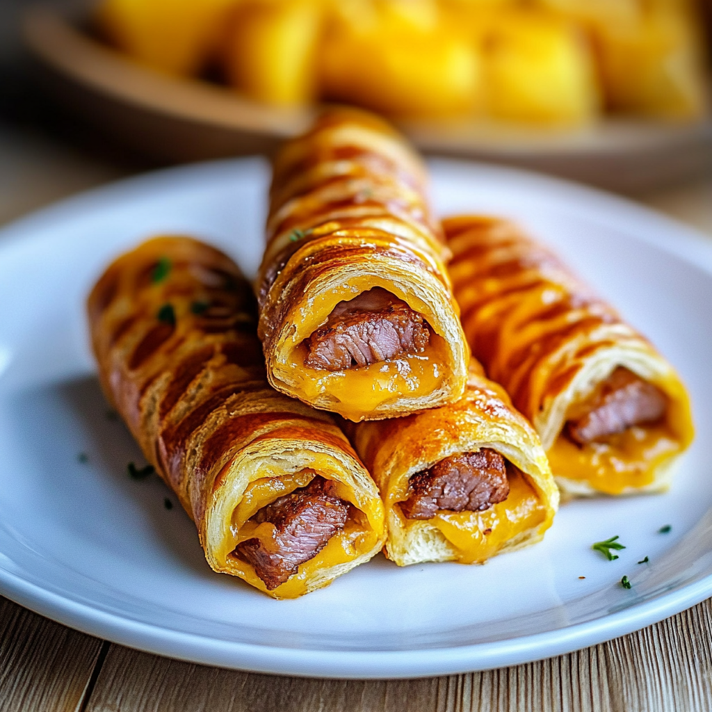 Recipe preparation for Breakfast Pigs in a Blanket