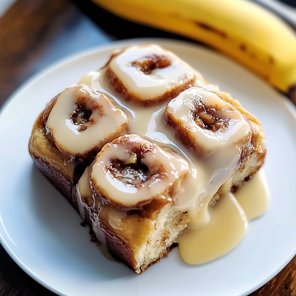 Recipe preparation for Banana Cinnamon Rolls