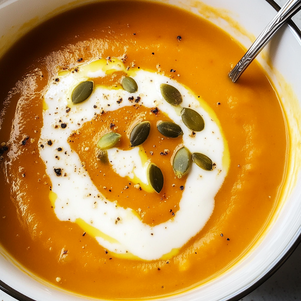Recipe preparation for Pumpkin Soup