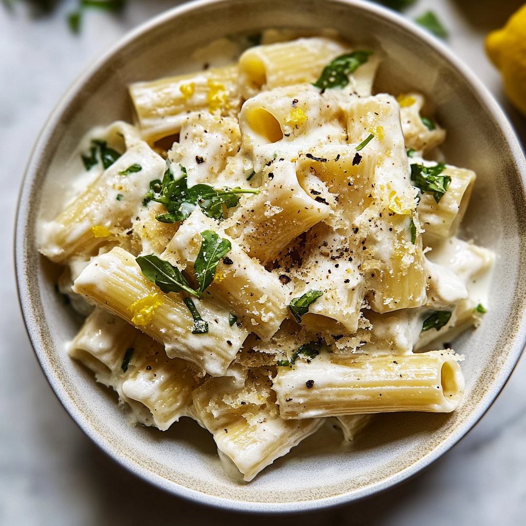 Recipe preparation for Lemon Ricotta Pasta