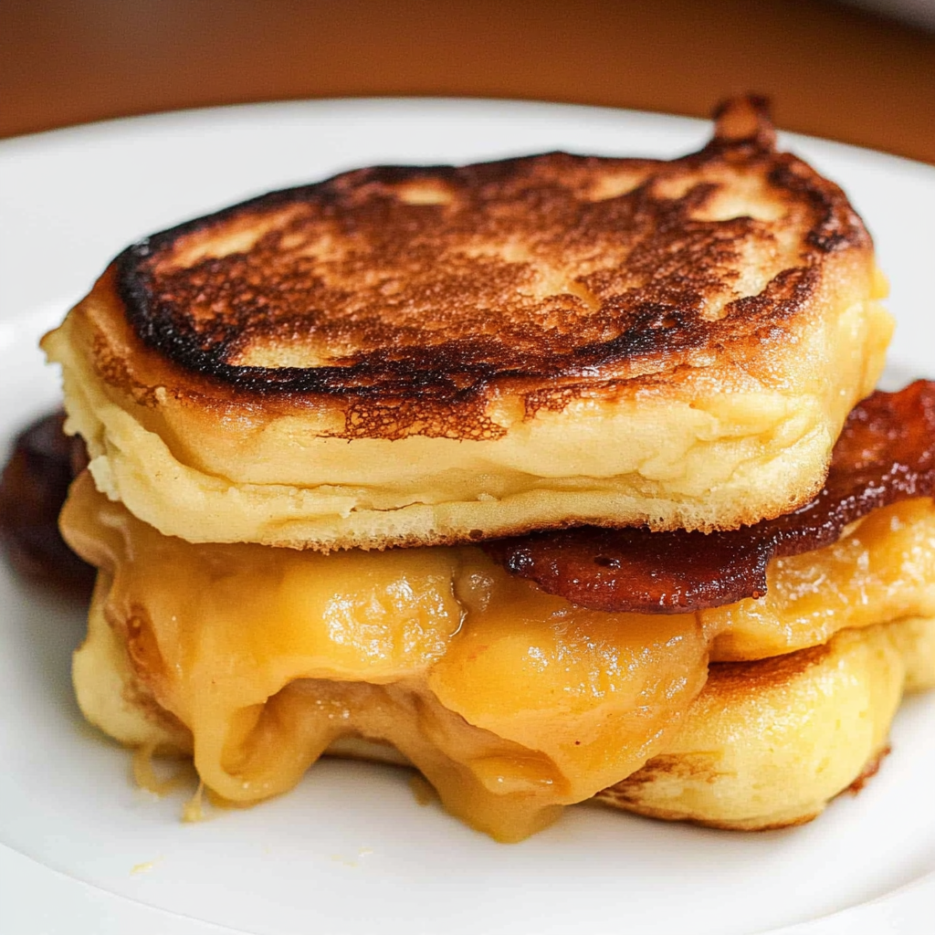 Recipe preparation for French Toast Sandwich