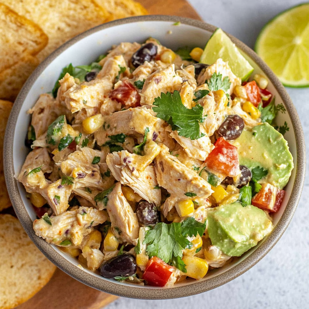 Recipe preparation for Southwest Chicken Salad