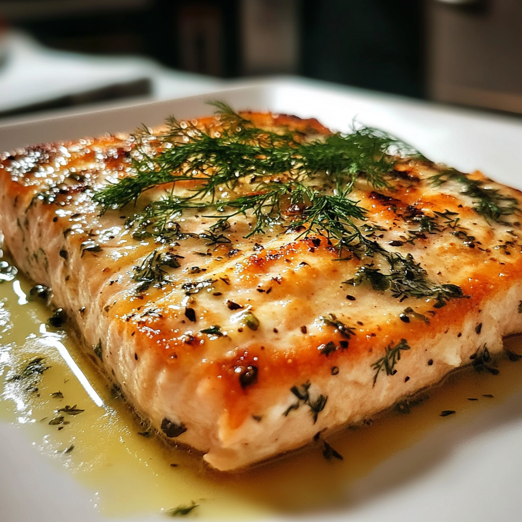 Recipe preparation for Marry Me Salmon