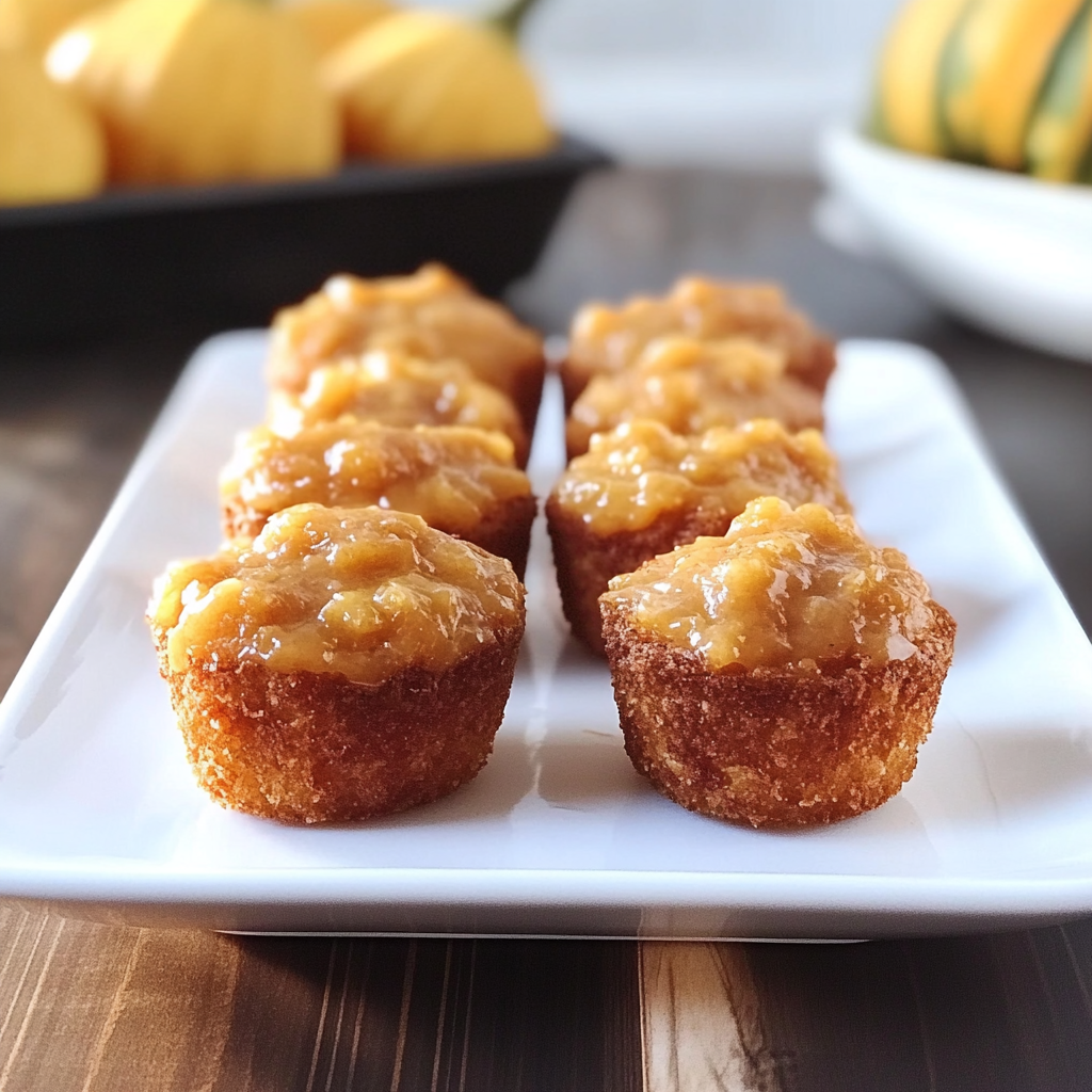 Recipe preparation for Baked Pumpkin Fritter Bites