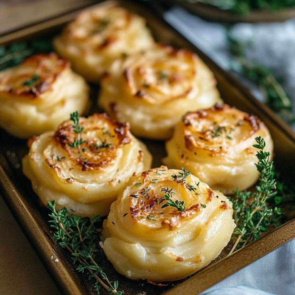 Recipe preparation for Duchess Potatoes