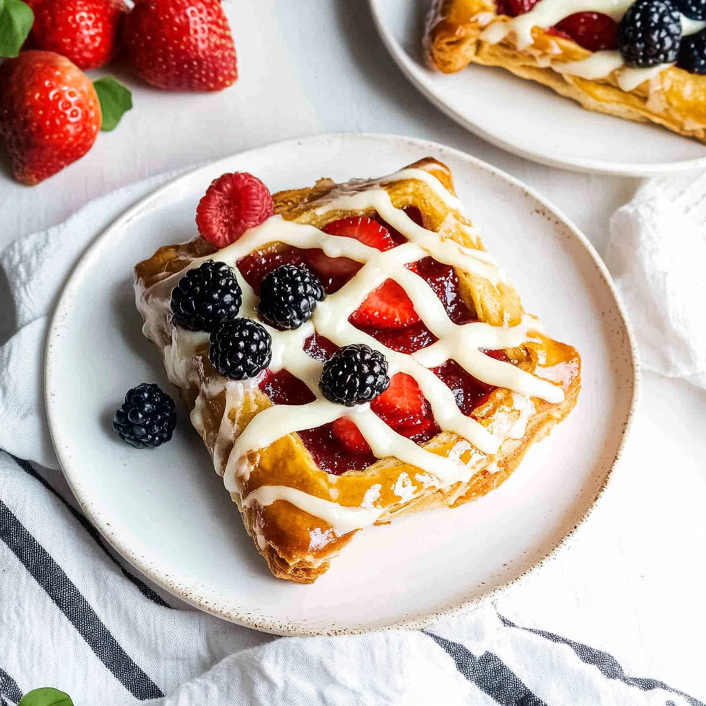 Recipe preparation for Cream Cheese Danish