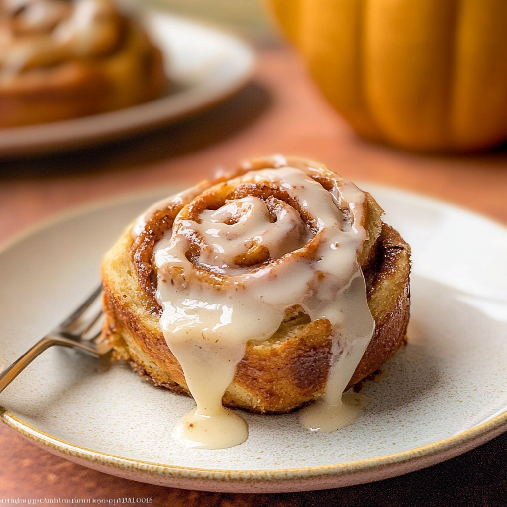 Recipe preparation for Pumpkin Cinnamon Rolls