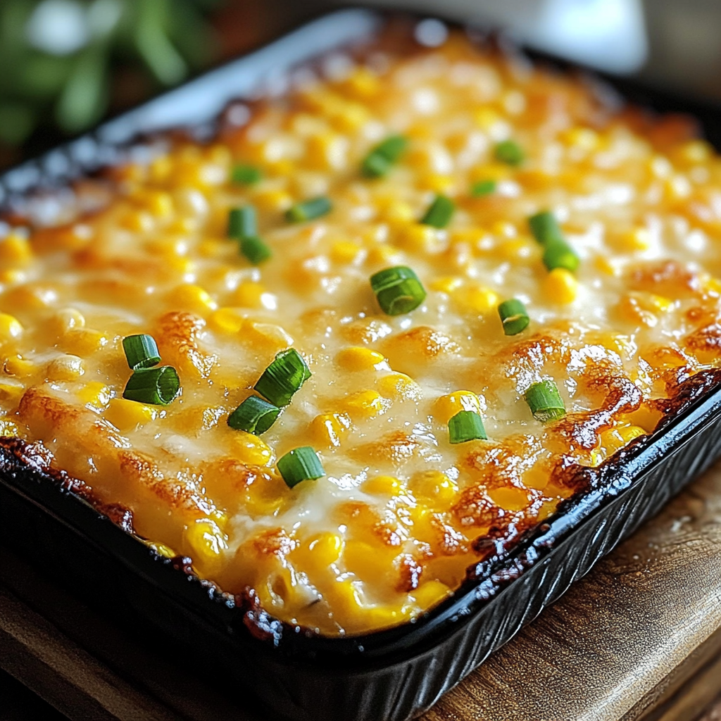 Recipe preparation for Honey-Glazed Corn Casserole