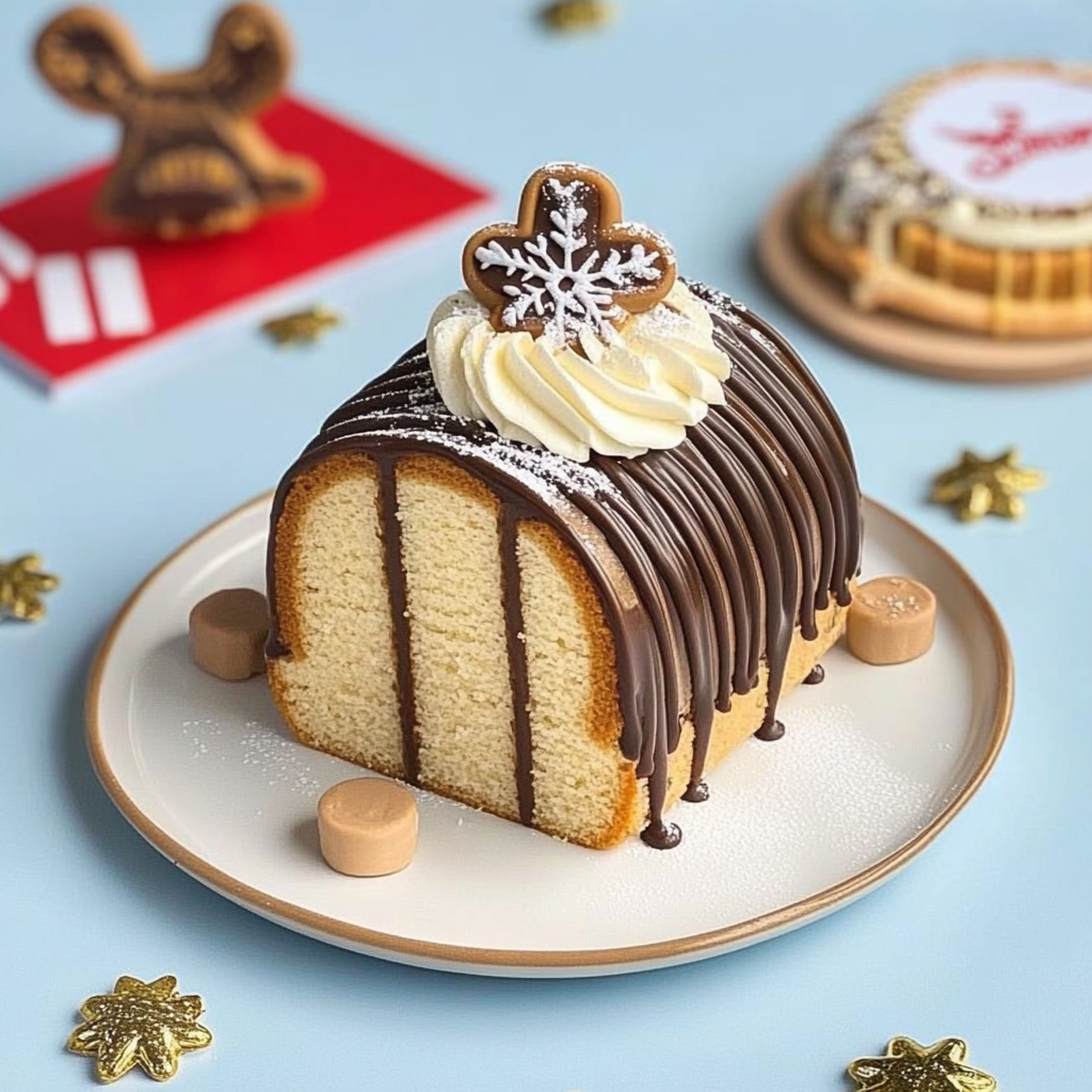 Recipe preparation for Mini Buche de Noël