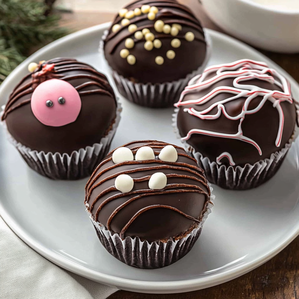 Recipe preparation for Hot Chocolate Bombs with Marshmallow Core