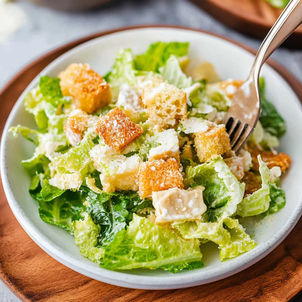 Recipe preparation for Seaweed Caesar Salad with Umami Anchovy-Parmesan Crumble