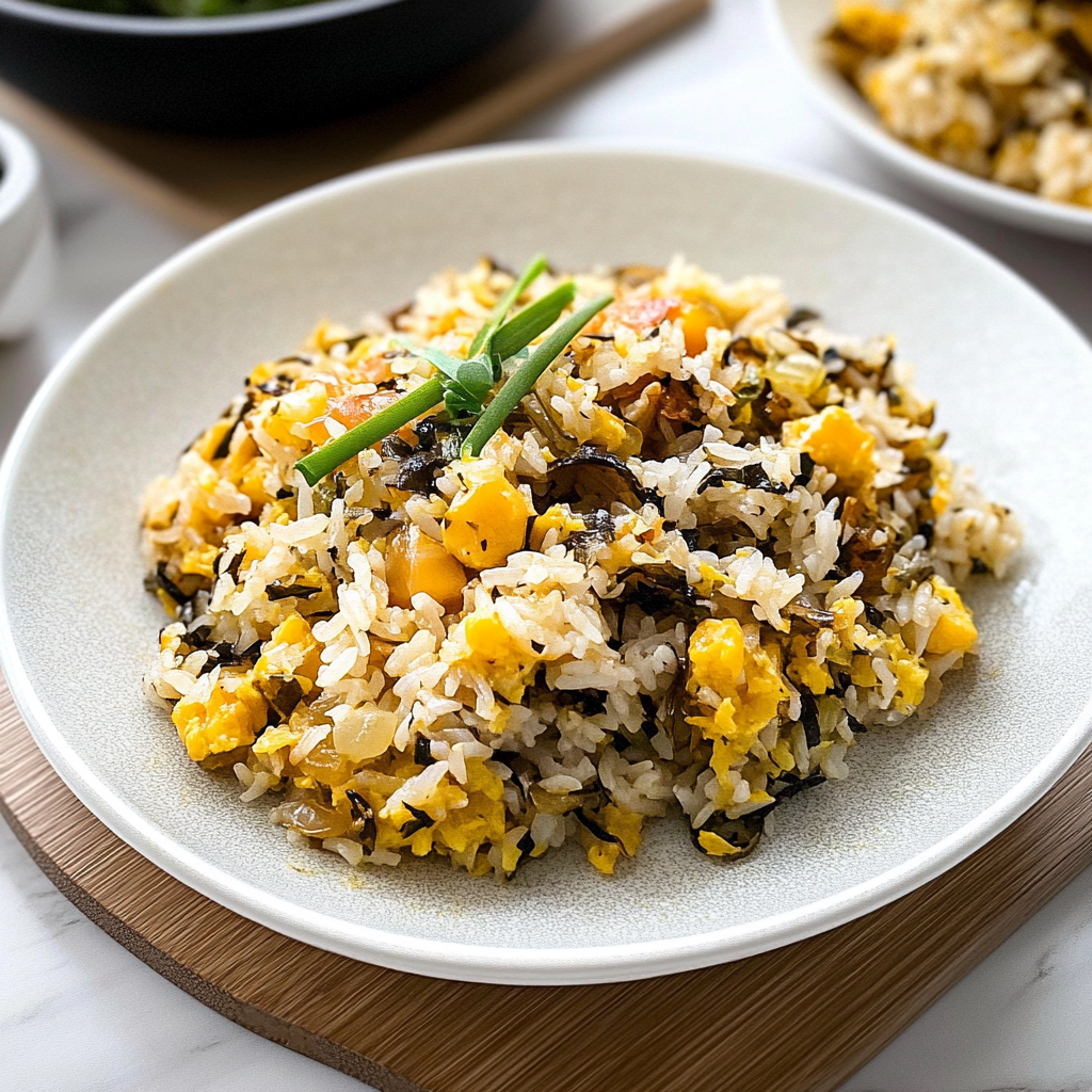 Recipe preparation for Pickle Packet Fried Rice with Bacon & Jalapeños