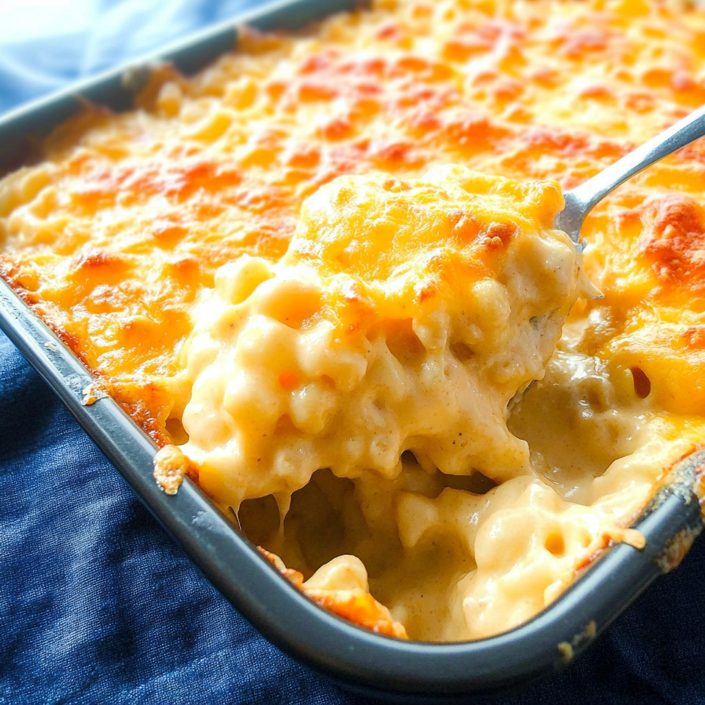 Recipe preparation for Baked Macaroni & Cheese with Smoked Gouda