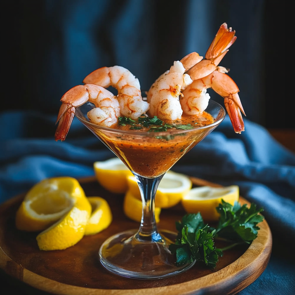 Recipe preparation for Classic Shrimp Cocktail