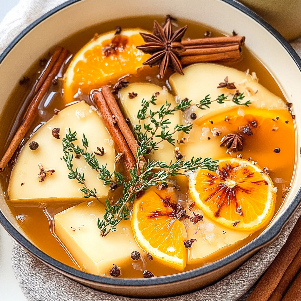 Recipe preparation for Orange Cardamom Simmer