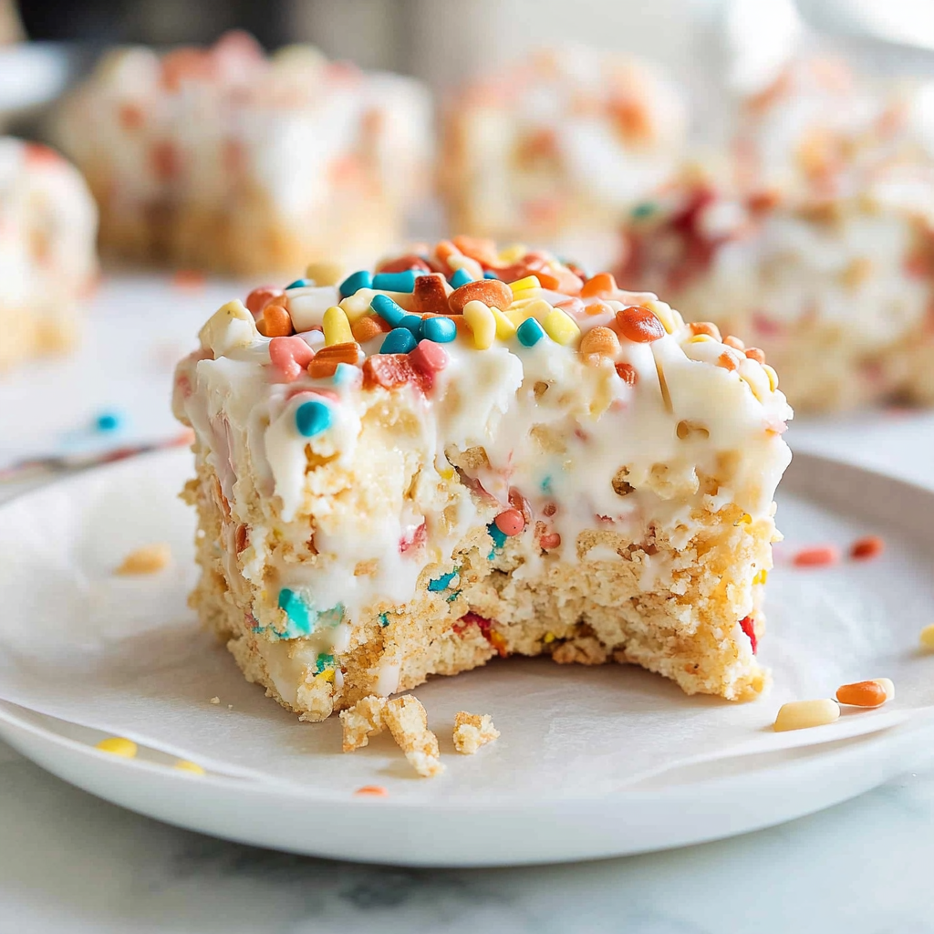 Recipe preparation for White Chocolate Dipped Rice Krispies