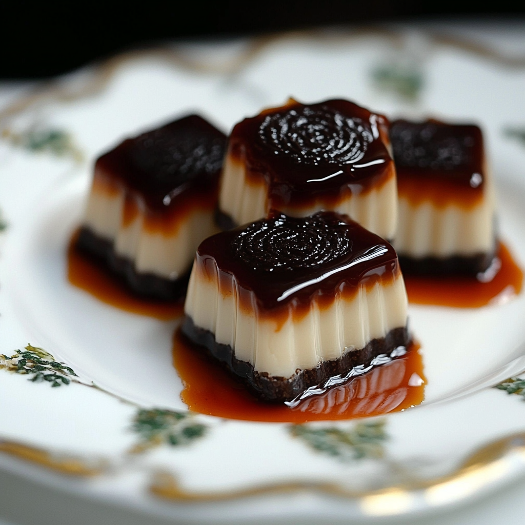 Recipe preparation for Midnight Espresso Chocolate Truffle Jelly