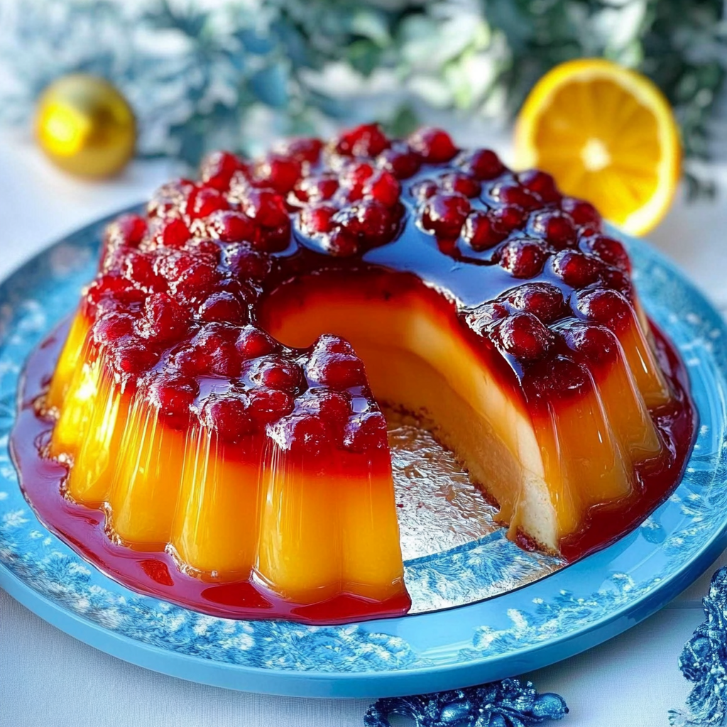 Recipe preparation for Sparkling Pomegranate Jelly