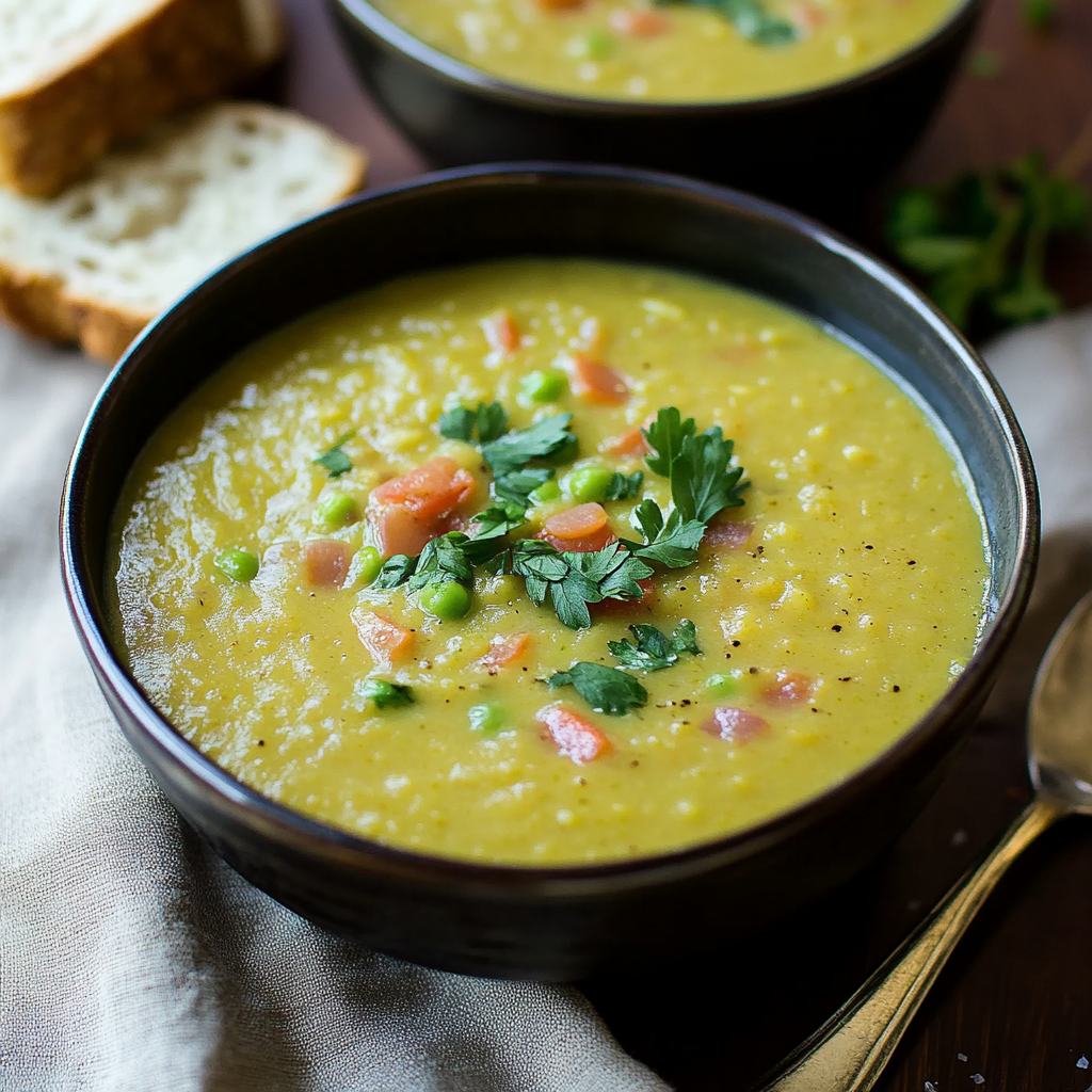 Recipe preparation for Pea Soup