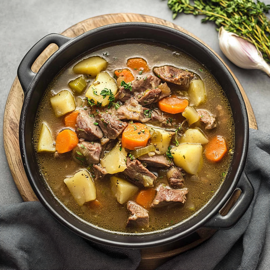 Recipe preparation for One-Pot Irish Lamb Stew