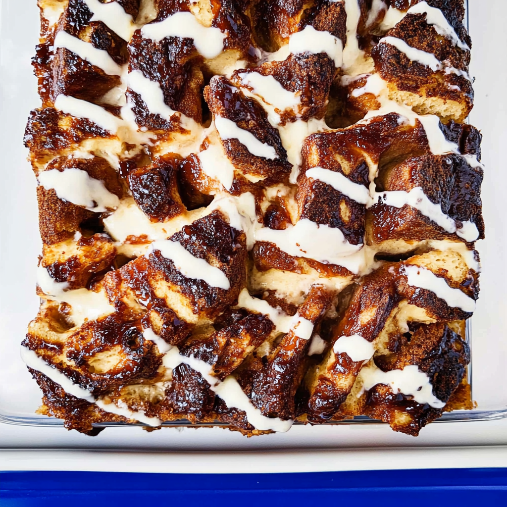 Recipe preparation for Cinnamon Roll Overnight French Toast Jars