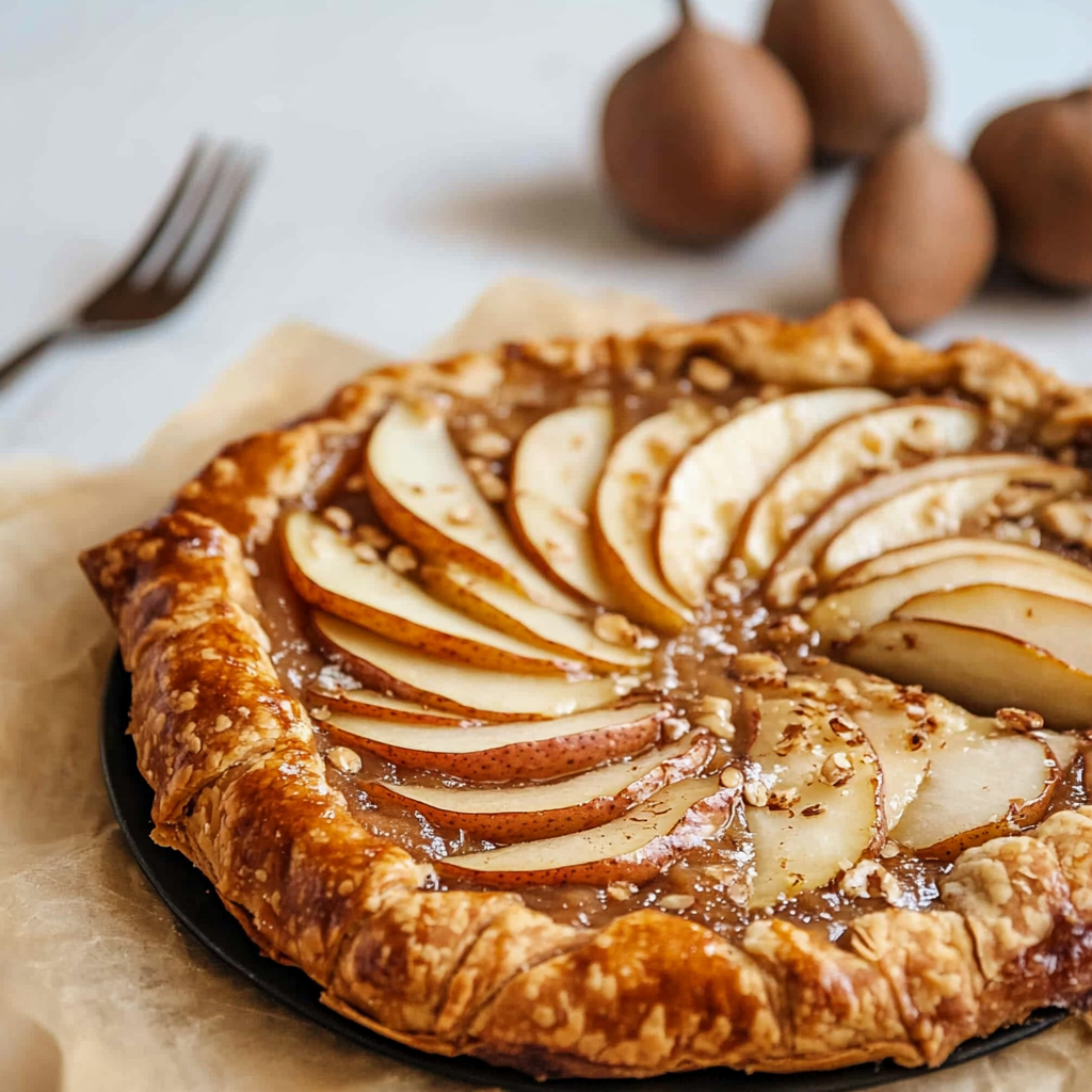 Recipe preparation for Pear & Almond Galette
