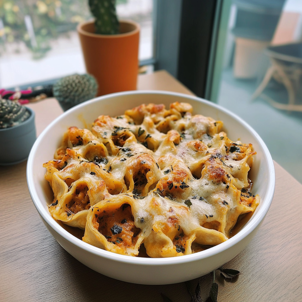 Recipe preparation for Brown Butter Sage & Squash Lasagna Rolls