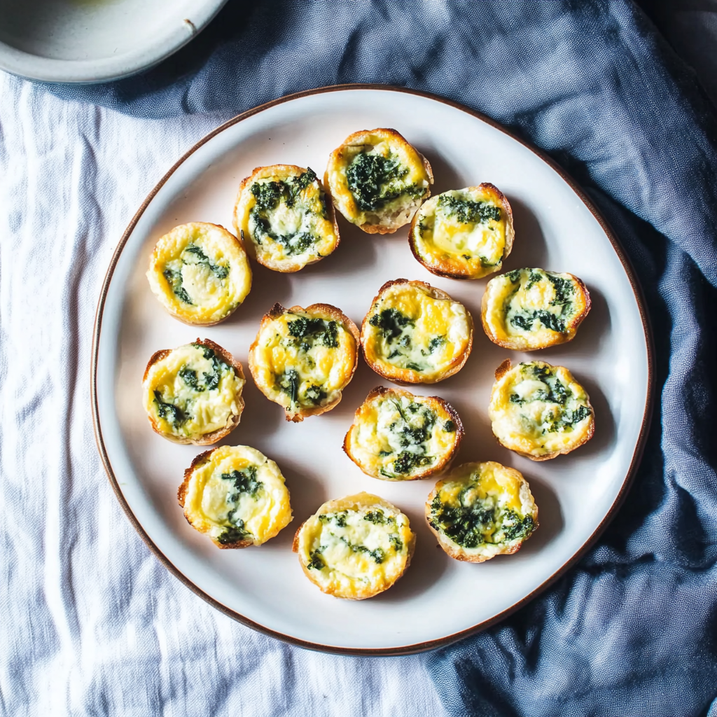 Recipe preparation for Broccoli Rabe & Ricotta Tartlets