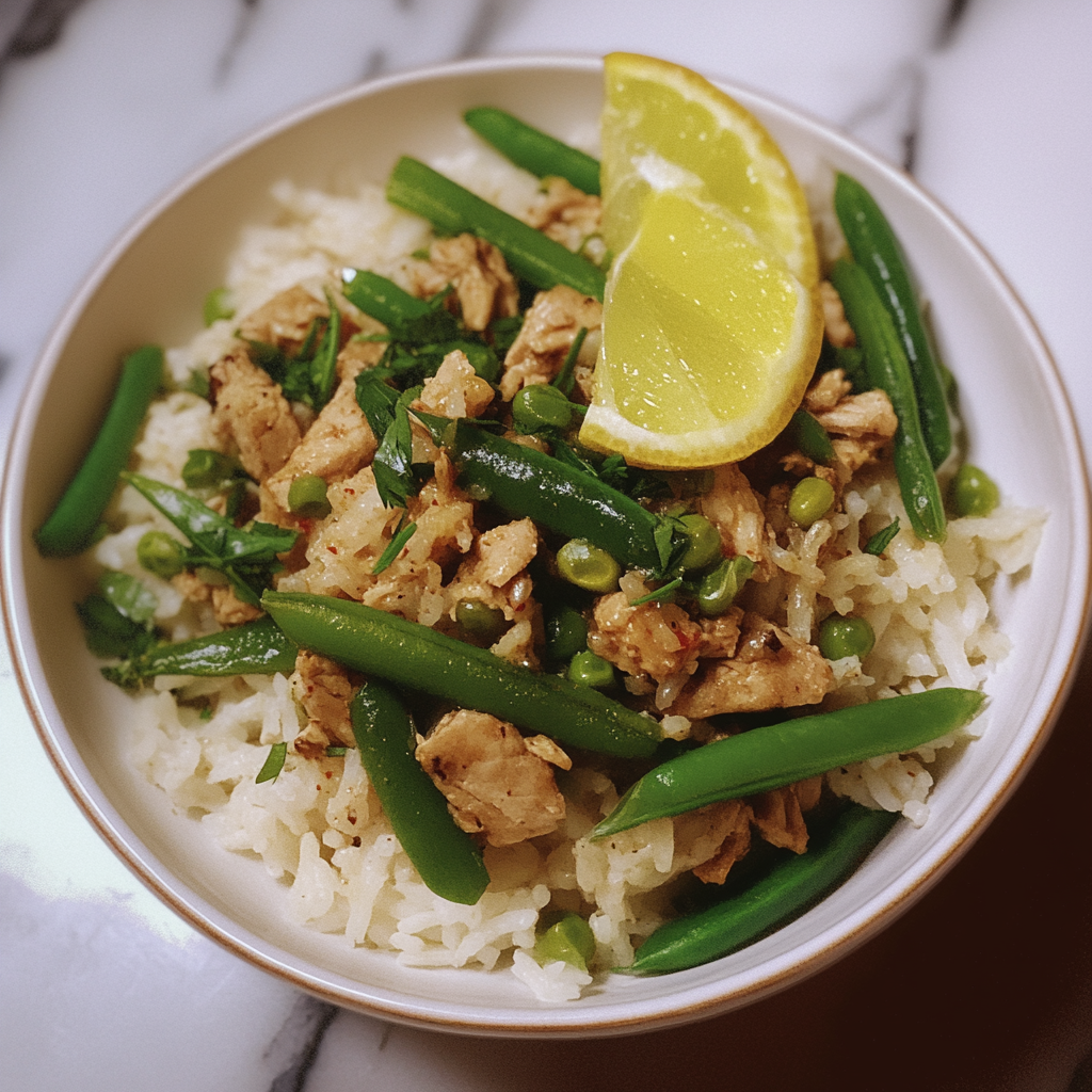 Recipe preparation for Lemon Pepper Turkey Rice Bowls