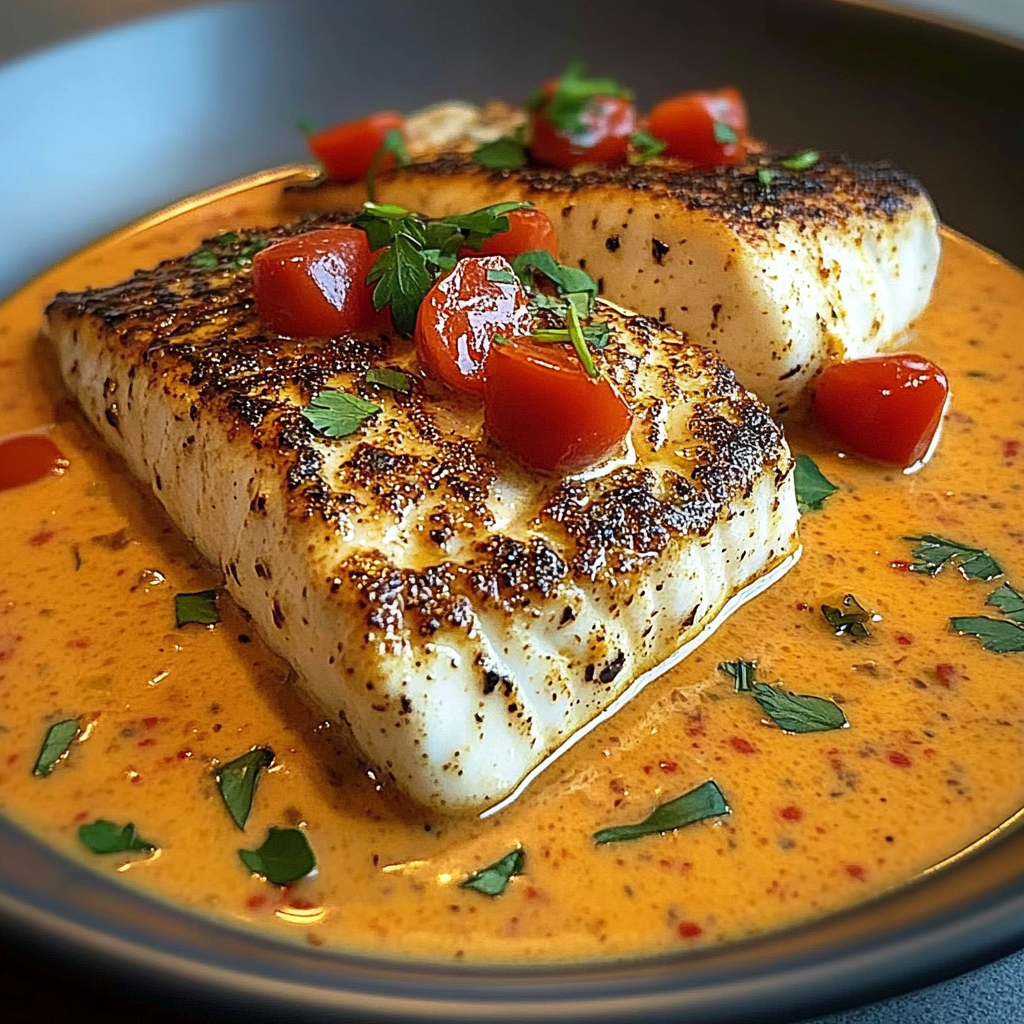 Recipe preparation for Red Snapper With Creamy Creole Sauce