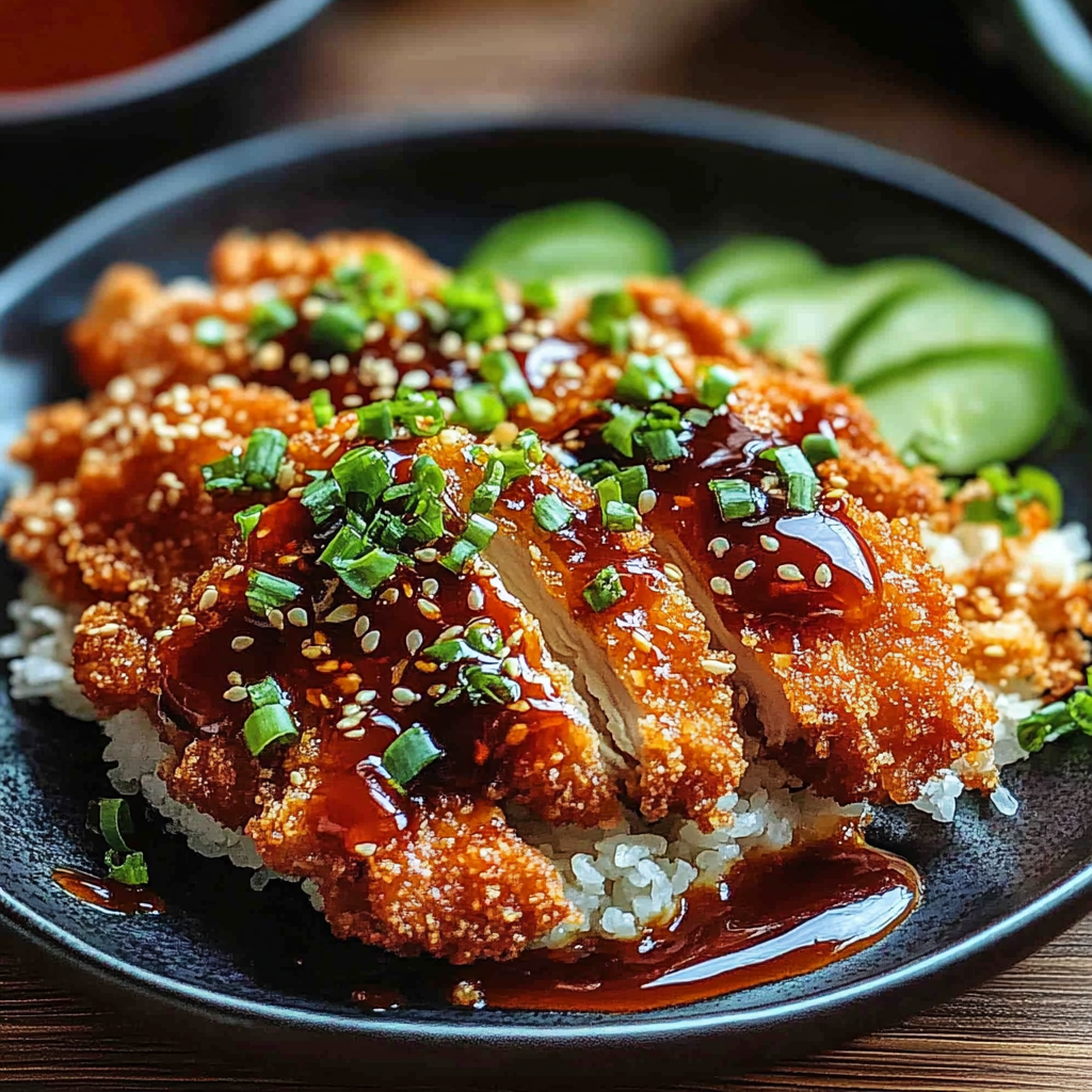 Recipe preparation for Spicy Korean Chicken Katsu