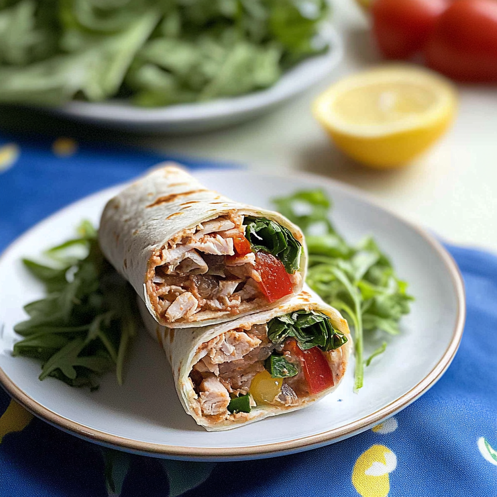 Recipe preparation for Tuna Wraps