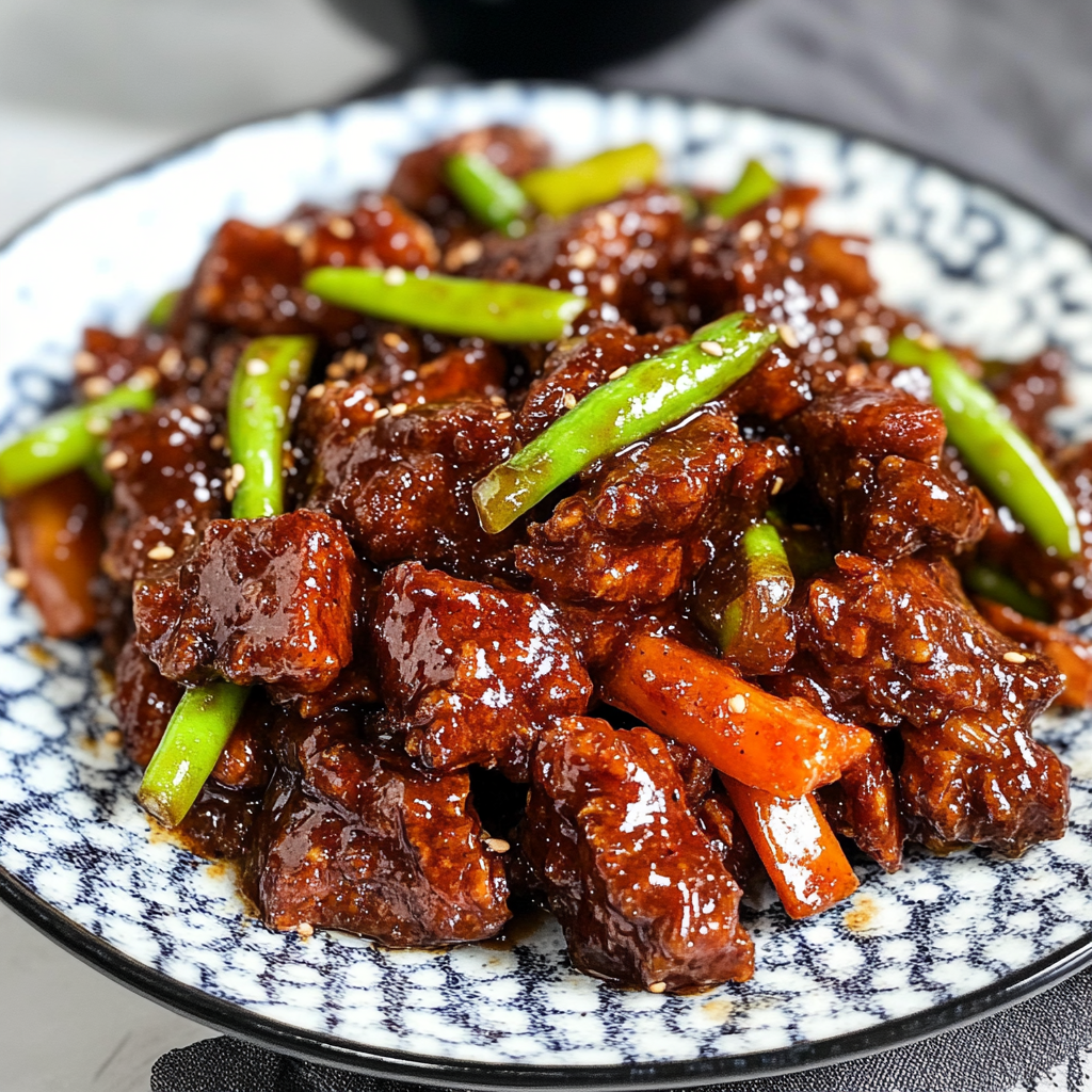 Recipe preparation for Crispy Chilli Beef