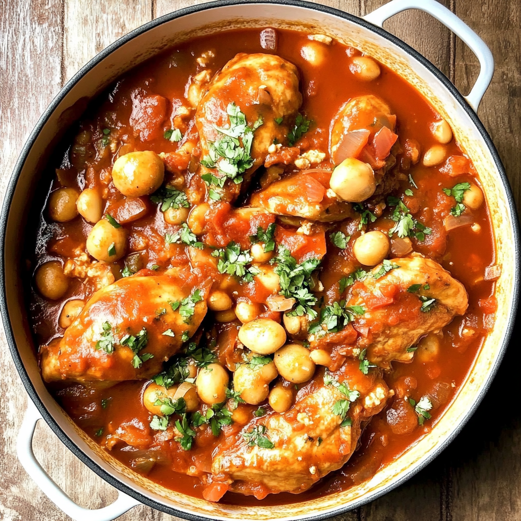 Recipe preparation for Spiced Apricot Chicken Tagine